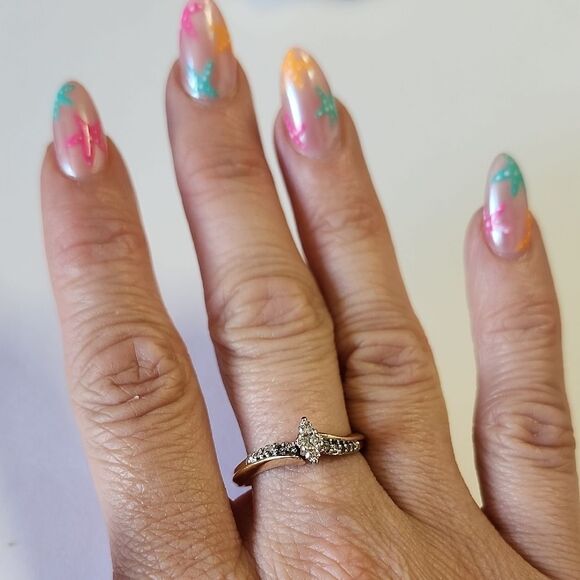 10K Diamond Engagement Ring Size 7.5